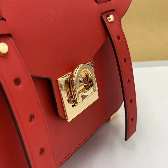 MICHAEL KORS MANHATTAN MEDIUM TOP HANDLE SCHOOL SATCHEL CROSSBODY BAG Fl… - Picture 14 of 16